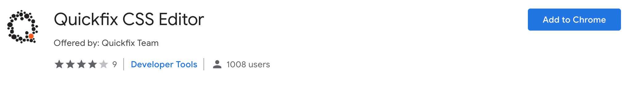 Quickfix CSS editor